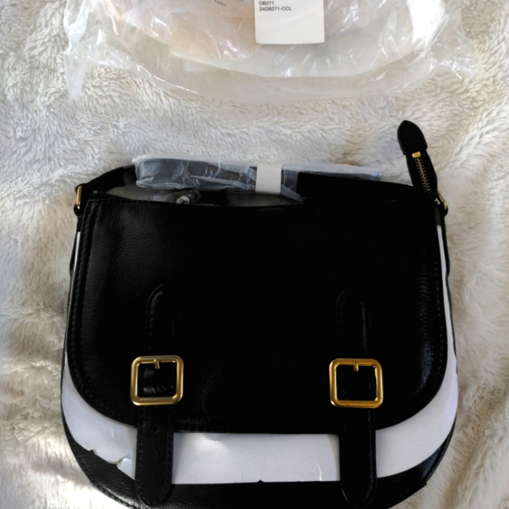 Frye Claude Leather Crossbody Bag Charcoal  NWT